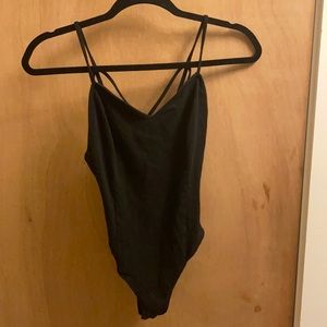 Strapy black body suit